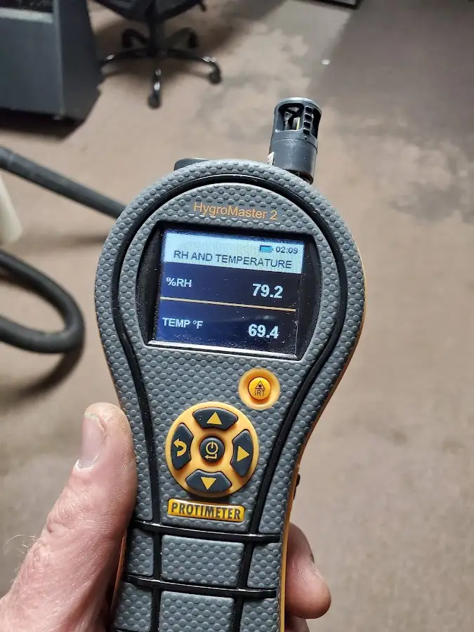 Moisture meter humidity assessment for Mold Remediation & Removal in Charlotte